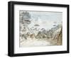 In the Road to Santa Maria De'Monti, Near Naples: Morning-Thomas Jones-Framed Giclee Print