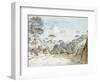 In the Road to Santa Maria De'Monti, Near Naples: Morning-Thomas Jones-Framed Giclee Print