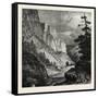 In the Rocky Mountains, USA, 1870s-null-Framed Stretched Canvas