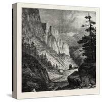 In the Rocky Mountains, USA, 1870s-null-Stretched Canvas