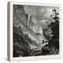 In the Rocky Mountains, USA, 1870s-null-Stretched Canvas