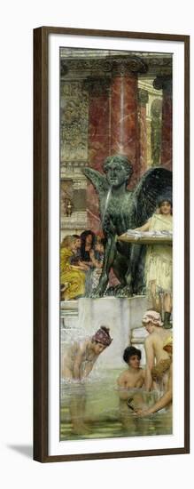 In the Roman Baths, or Roman Women in the Bath, 1876-Sir Lawrence Alma-Tadema-Framed Giclee Print