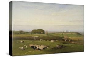 In the Roman Campagna, 1873, by George Inness, 1825-1894, American landscape painting,-George Inness-Stretched Canvas