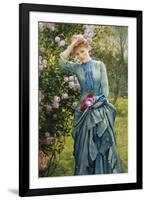 In the Rose Garden-Edward Killingworth Johnson-Framed Giclee Print