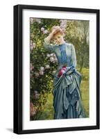 In the Rose Garden-Edward Killingworth Johnson-Framed Giclee Print