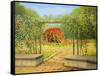 In The Rose Garden-kirilstanchev-Framed Stretched Canvas