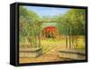 In The Rose Garden-kirilstanchev-Framed Stretched Canvas