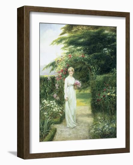 In the Rose Garden-Henry John Yeend King-Framed Giclee Print