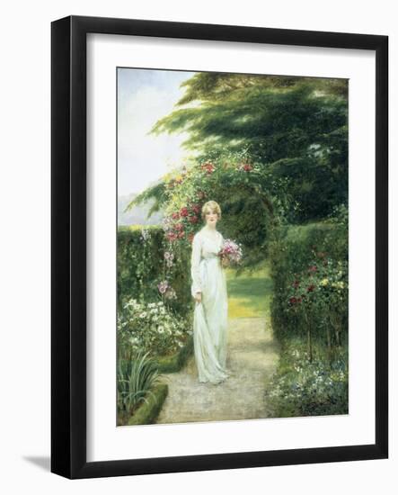 In the Rose Garden-Henry John Yeend King-Framed Giclee Print