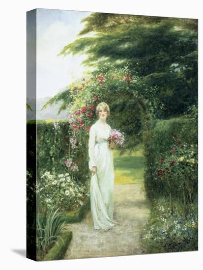 In the Rose Garden-Henry John Yeend King-Stretched Canvas