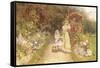 In the Rose Garden-Thomas J. Lloyd-Framed Stretched Canvas