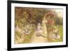 In the Rose Garden-Thomas J. Lloyd-Framed Giclee Print