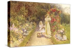 In the Rose Garden-Thomas J. Lloyd-Stretched Canvas
