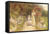 In the Rose Garden-Thomas J. Lloyd-Framed Stretched Canvas