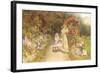 In the Rose Garden-Thomas J. Lloyd-Framed Giclee Print