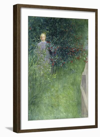 In the Rose Hip Hedge-Carl Larsson-Framed Giclee Print