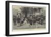 In the Row, Hyde Park-Richard Caton Woodville II-Framed Giclee Print