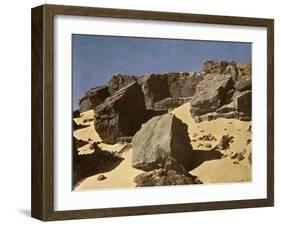 In the Sahara, Egypt-English Photographer-Framed Giclee Print