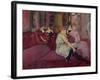 In the Salon at the Rue des Moulins, 1894-Henri de Toulouse-Lautrec-Framed Giclee Print