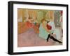 In the Salon at the Rue des Moulins, 1894-Henri de Toulouse-Lautrec-Framed Giclee Print