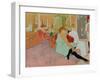 In the Salon at the Rue des Moulins, 1894-Henri de Toulouse-Lautrec-Framed Giclee Print