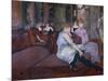 In the Salon at the Rue Des Moulins-Henri de Toulouse-Lautrec-Mounted Art Print