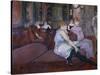 In the Salon at the Rue Des Moulins-Henri de Toulouse-Lautrec-Stretched Canvas