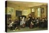 In the Schoolroom-Theophile Emmanuel Duverger-Stretched Canvas