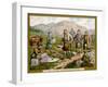In the Scottish Highlands on a Huntley and Palmers Biscuit Card-null-Framed Art Print