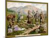 In the Scottish Highlands on a Huntley and Palmers Biscuit Card-null-Mounted Art Print