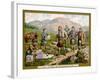 In the Scottish Highlands on a Huntley and Palmers Biscuit Card-null-Framed Art Print