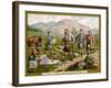 In the Scottish Highlands on a Huntley and Palmers Biscuit Card-null-Framed Art Print