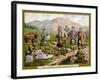 In the Scottish Highlands on a Huntley and Palmers Biscuit Card-null-Framed Art Print