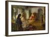 In the Seraglio-Frederick Arthur Bridgman-Framed Giclee Print