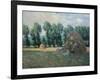 In the Shadow of a Haystack, 1885-Claude Monet-Framed Giclee Print