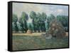 In the Shadow of a Haystack, 1885-Claude Monet-Framed Stretched Canvas