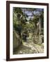 In the Shadow of an Italian Pergola, A Warm Afternoon in Anacapri-Peder Mork Monsted-Framed Giclee Print