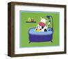 In the Shower-Lechat-Framed Art Print