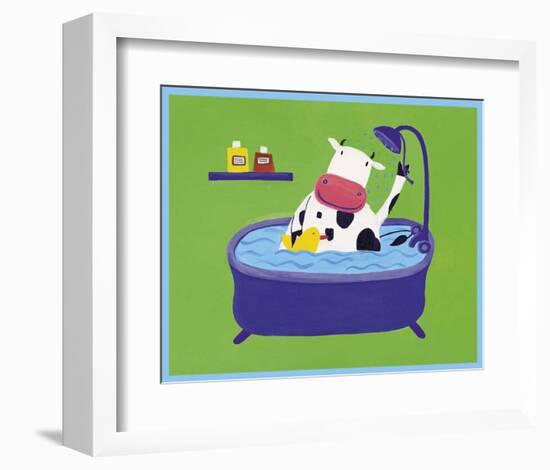 In the Shower-Lechat-Framed Art Print