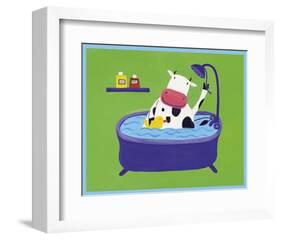 In the Shower-Lechat-Framed Art Print