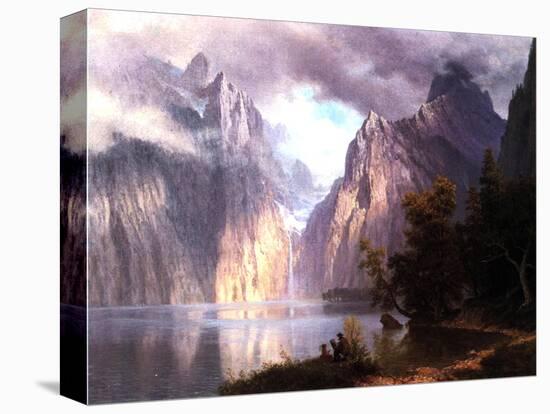 In the Sierra Nevada, C.1861-Albert Bierstadt-Stretched Canvas