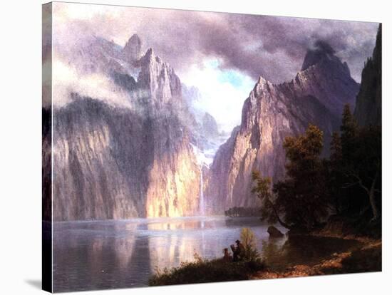 In the Sierra Nevada, C.1861-Albert Bierstadt-Stretched Canvas