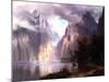 In the Sierra Nevada, C.1861-Albert Bierstadt-Mounted Giclee Print