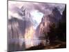 In the Sierra Nevada, C.1861-Albert Bierstadt-Mounted Giclee Print