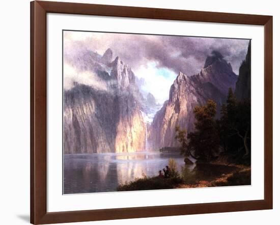 In the Sierra Nevada, C.1861-Albert Bierstadt-Framed Giclee Print