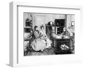 In the Solicitor's Office, Engraved by James Dobie-Walter Dendy Sadler-Framed Giclee Print