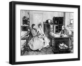 In the Solicitor's Office, Engraved by James Dobie-Walter Dendy Sadler-Framed Giclee Print