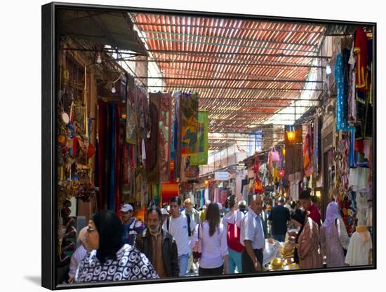 In the Souk, Marrakech, Morocco, North Africa, Africa-Michael Runkel-Framed Photographic Print