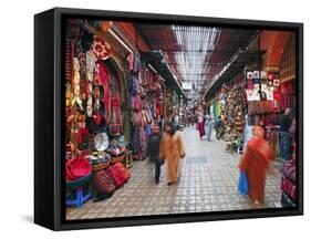 In the Souk, Marrakech, Morocco, North Africa, Africa-Gavin Hellier-Framed Stretched Canvas