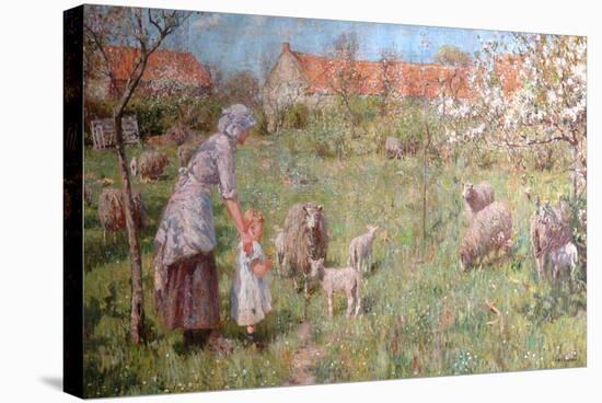 In the Springtime-Frederick William Jackson-Stretched Canvas